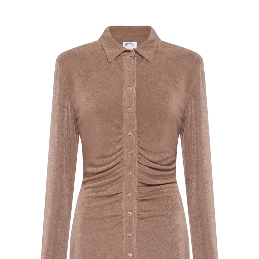 With Jean Andy Dress - Latte